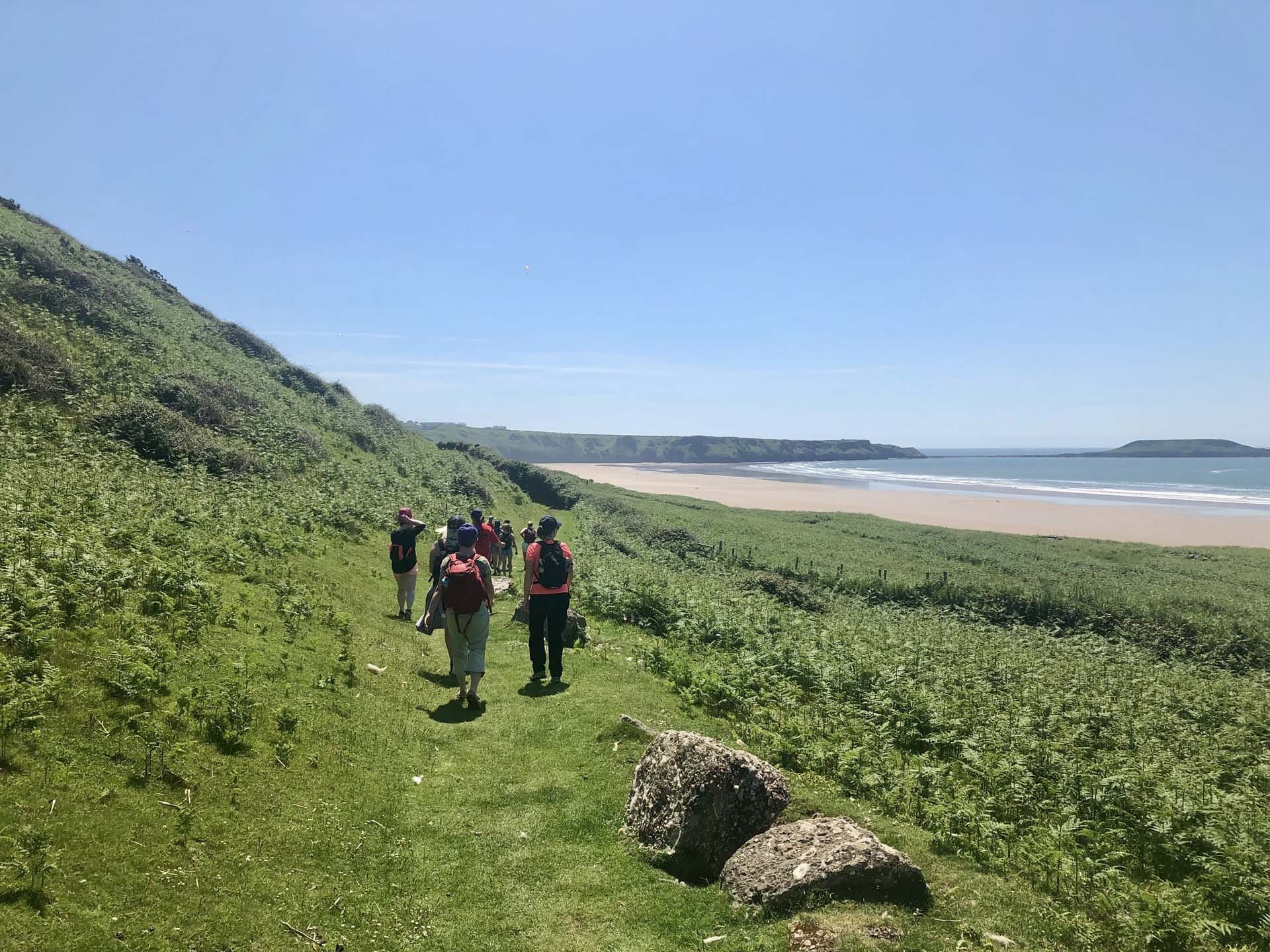 coastal walking trail in the UK