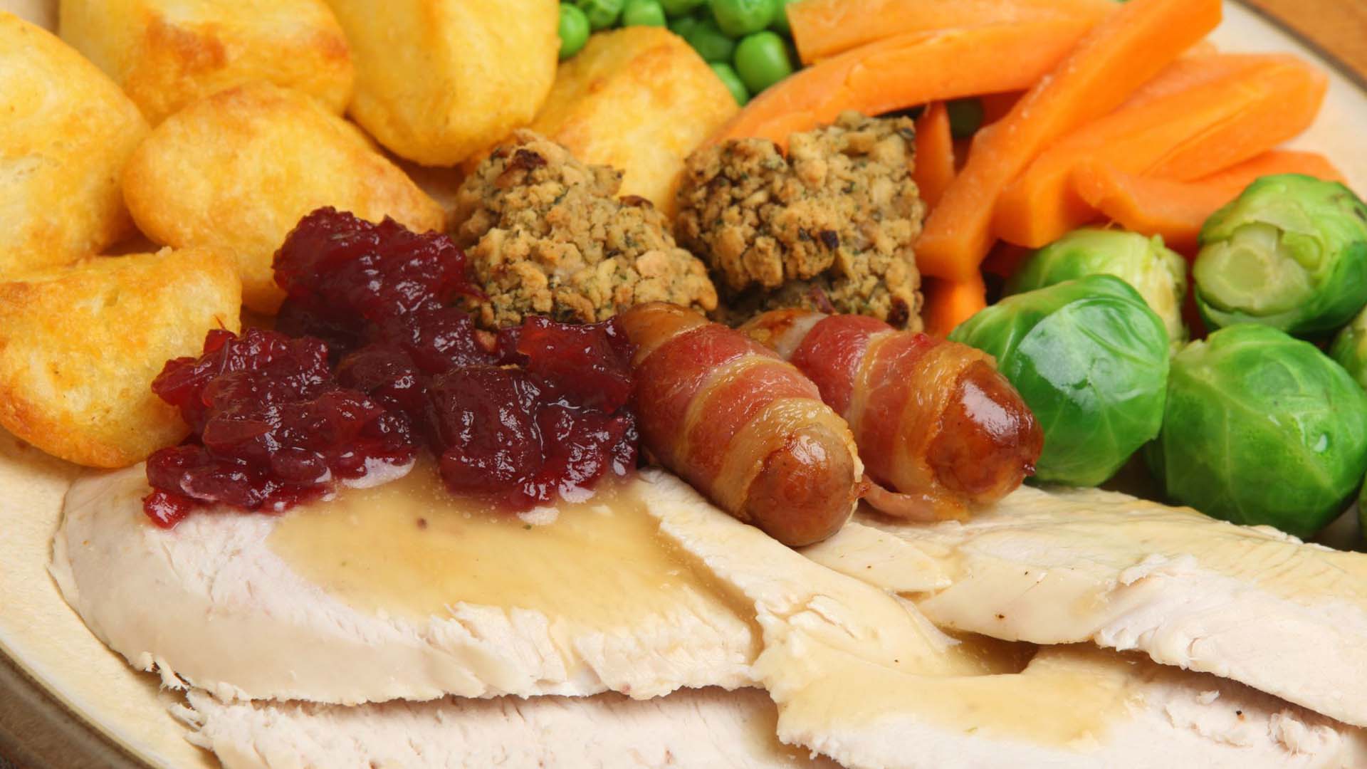 christmas dinner in an air fryer