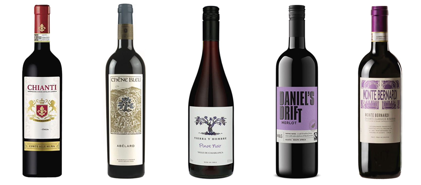 A selection of wines mentioned in the below article. 