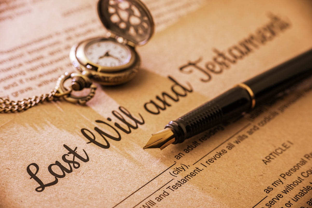 Last will and testament paperwork